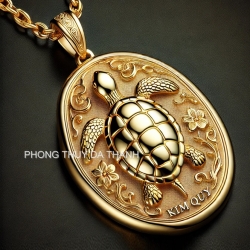 Mặt phong thủy kim quy tài lộc